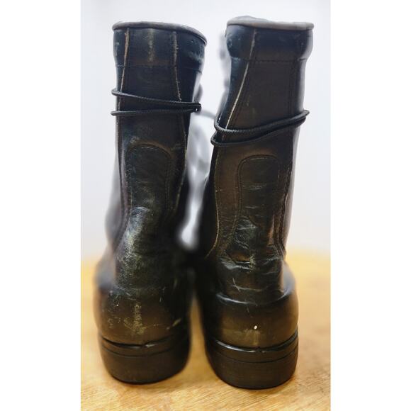 Ro-Search Men’s Vintage 1985 Us Military Black Leather Combat Boots Size 11 R main image 7